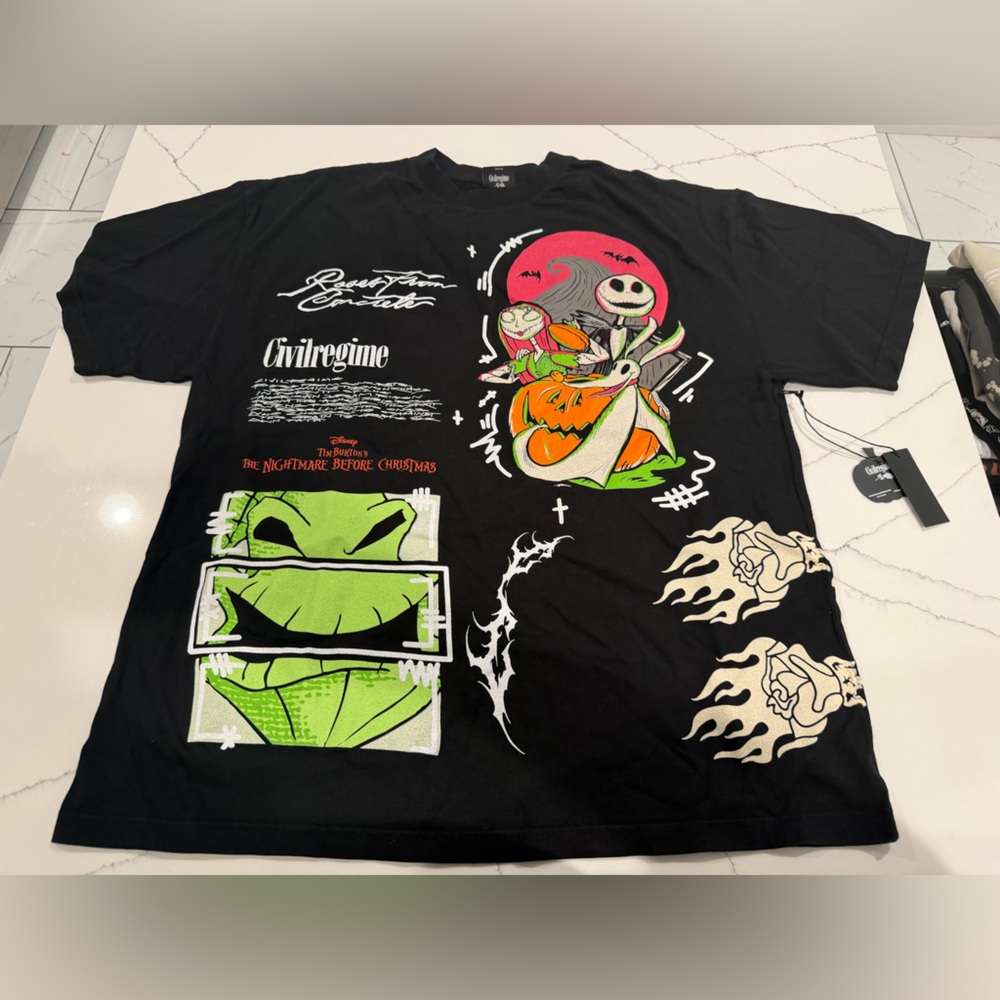 Civil Regime Nightmare Before Christmas Black Tee (Sold)